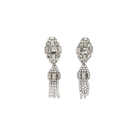 Alessandra Rich Silver Metal Earrings 1728,72470364320,Accessories,Alessandra Rich,Earrings - Jewellery - Accessories,Jewellery - Accessories,New with tags,One Size,Silver,Women