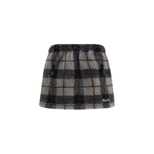 Miu Miu Multicolor Nylon Mini Skirt