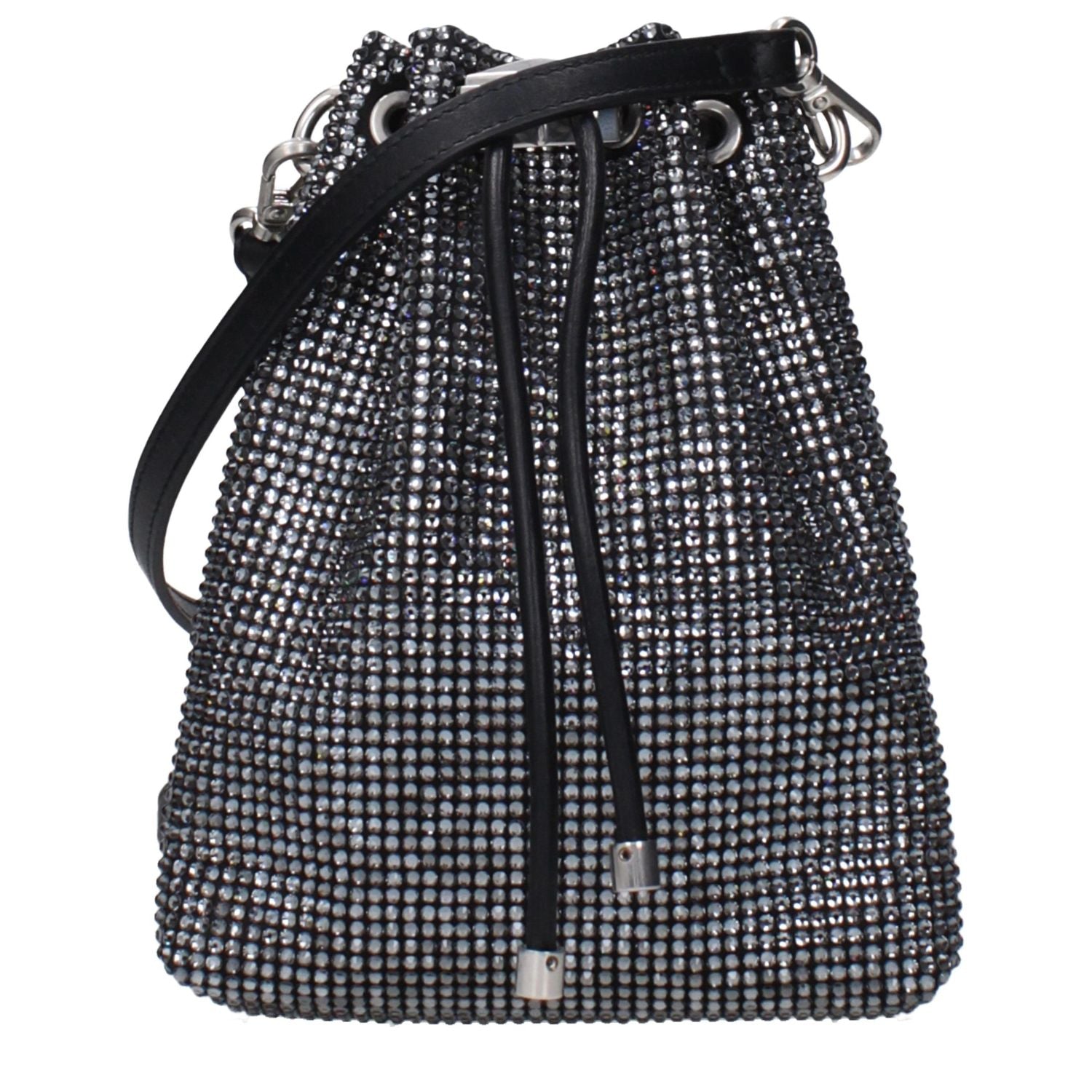 Jimmy Choo Black Satin Crossbody Bag