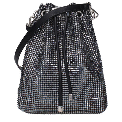 Jimmy Choo Black Satin Crossbody Bag