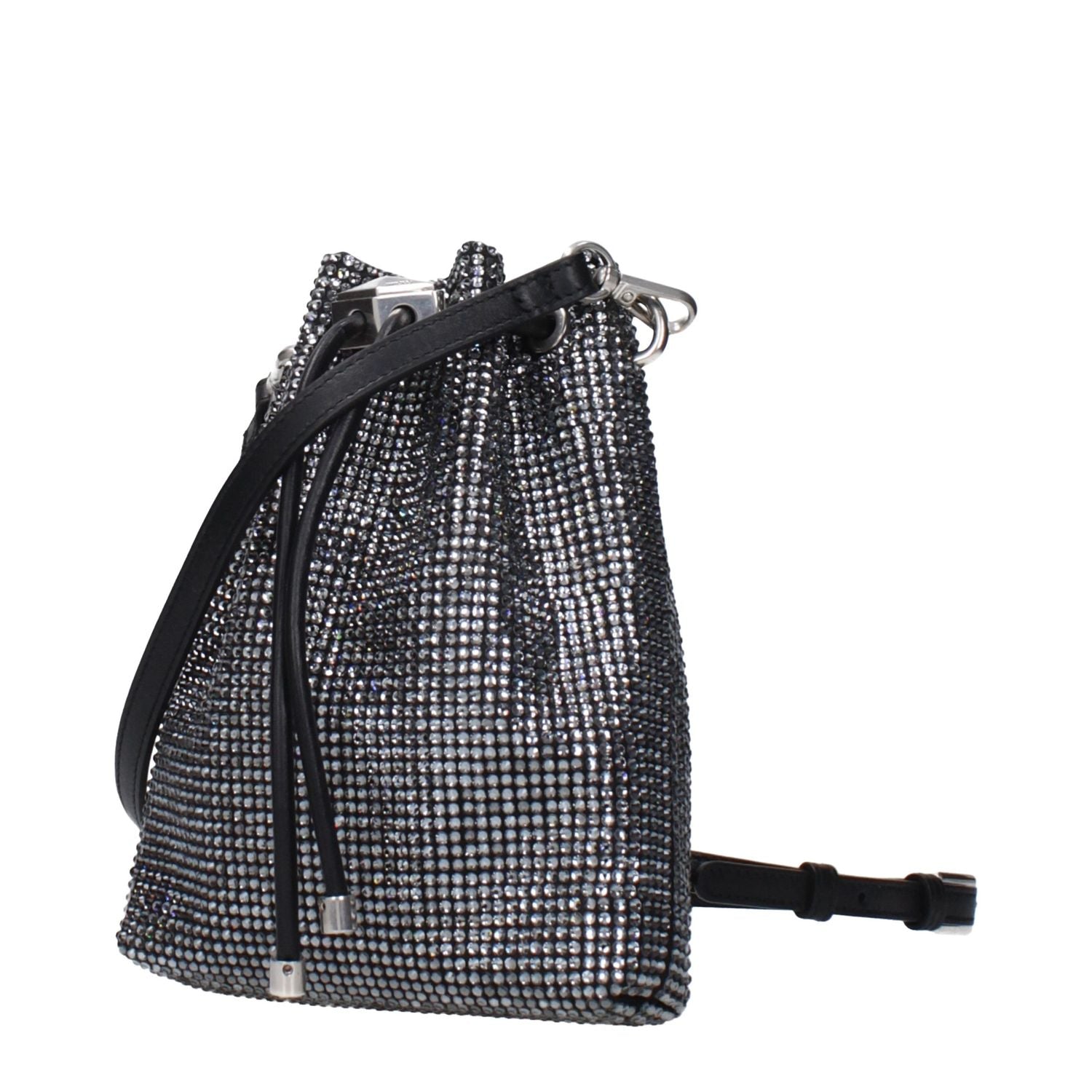 Jimmy Choo Black Satin Crossbody Bag