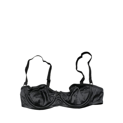 Dolce & Gabbana Black Semi-Pad Underwire Balconette Bra Underwear