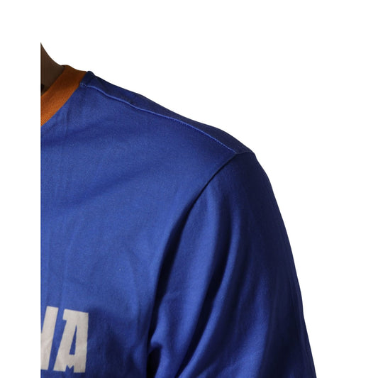 Dolce & Gabbana Blue Pasta Graphic Print Cotton Men Crewneck T-shirt