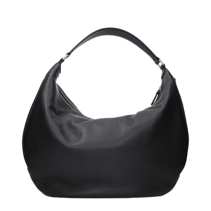 Jimmy Choo Black Leather Shoulder Bag
