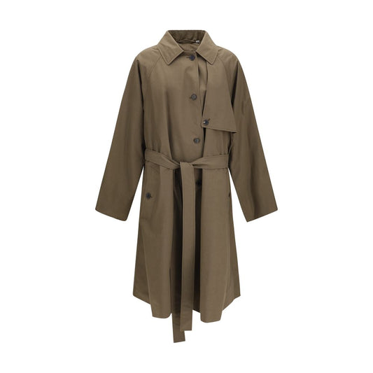 Calvin Klein Bicolor Cotton Trench Coat