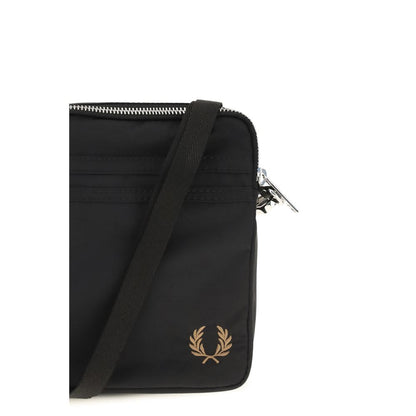 Fred Perry Black Nylon Shoulder Bag