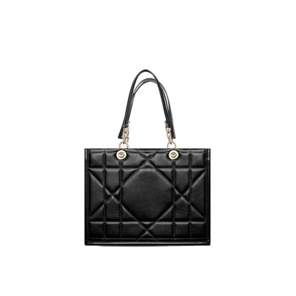 Dior Black Leather Tote Bag