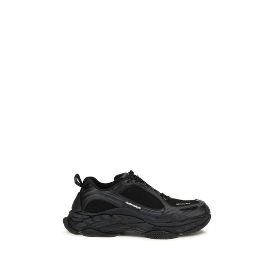 Balenciaga Black Polyester Athletic Sneakers