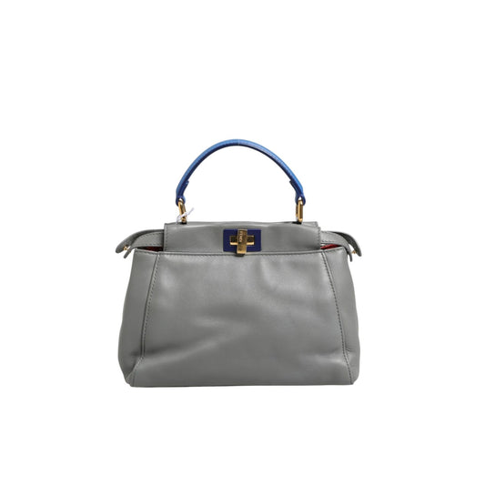 Fendi Mini Peekaboo Blue Grey