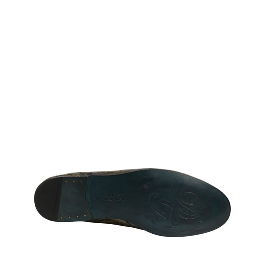 Dolce & Gabbana Multicolor Floral Jacquard Men Loafers Shoes