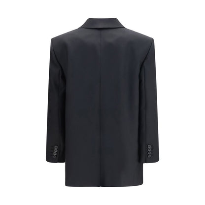Khaite Black Wool Oves Aries Full-Length Jacket