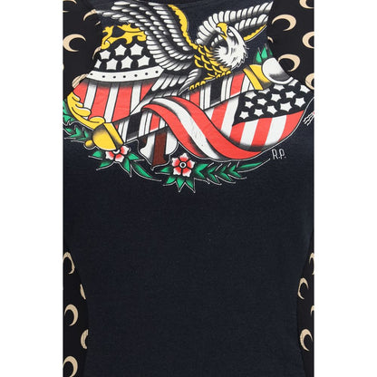 Marine Serre Black Cotton Casual Dress