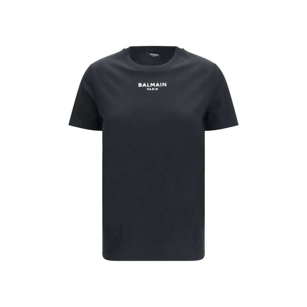 Balmain Black Cotton T-Shirt