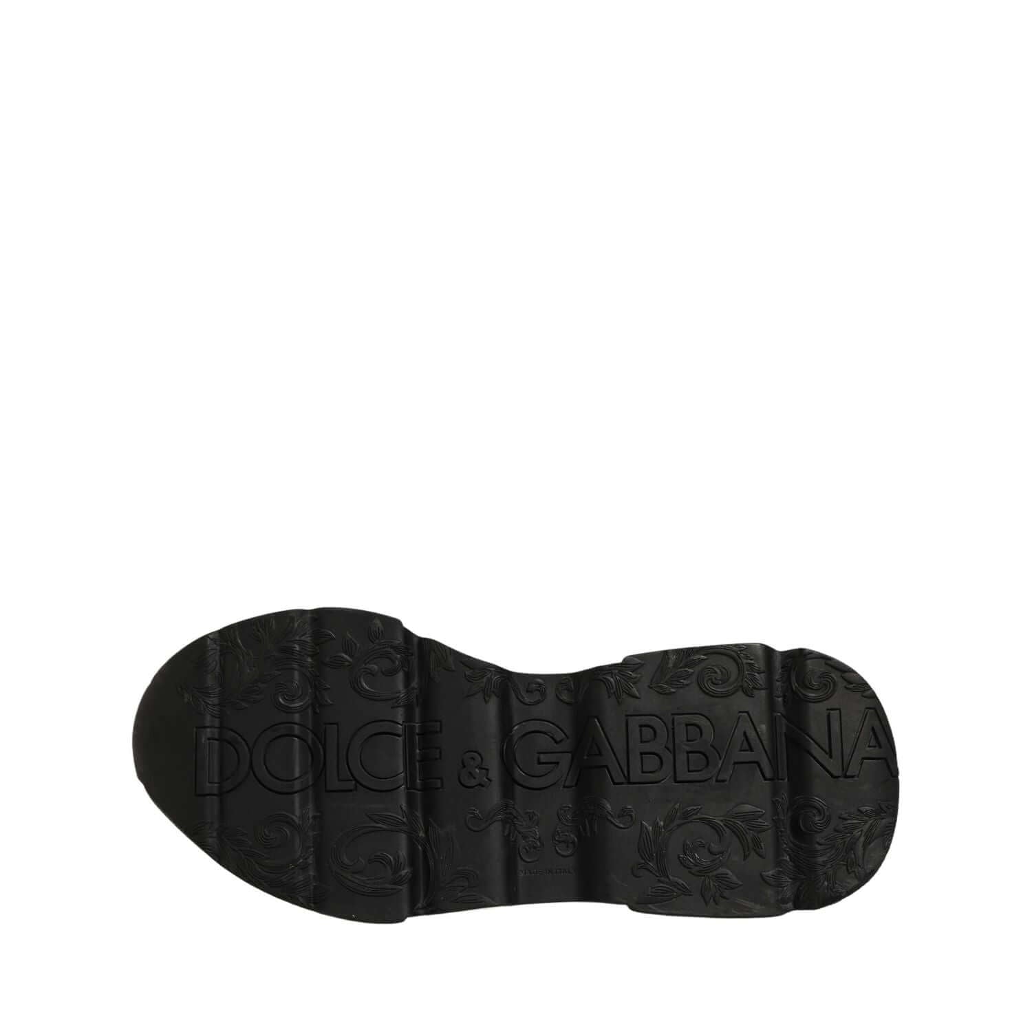 Dolce & Gabbana White Black Daymaster Low Top Sneakers Shoes