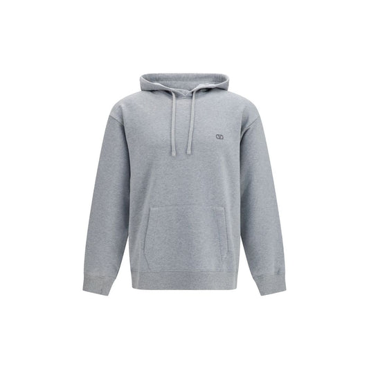 Valentino Gray Cotton Sweatshirt