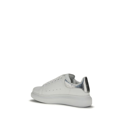 Alexander McQueen White Calf Leather Bos Taurus Platform Sneakers