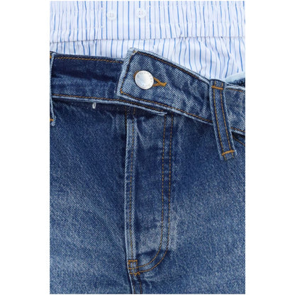 Alexander Wang Blue Cotton Bermuda Shorts