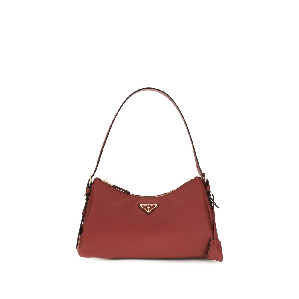 Prada Brown Calf Leather Bos Taurus Shoulder Bag