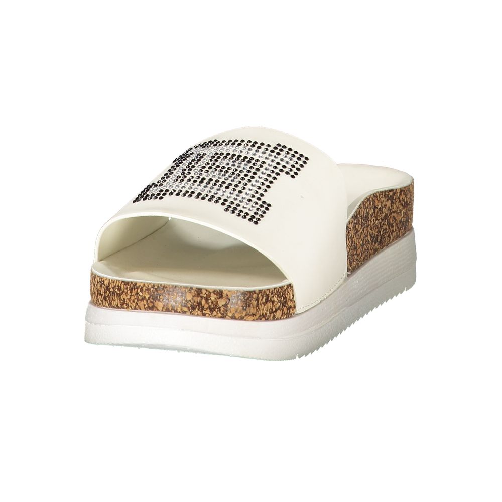 Laura Biagiotti White Polyethylene Slippers
