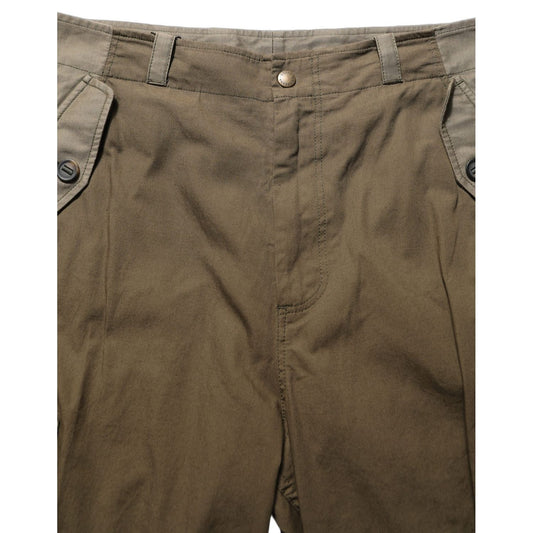 Dolce & Gabbana Brown Mid Waist Straight Cargo Trouser Pants