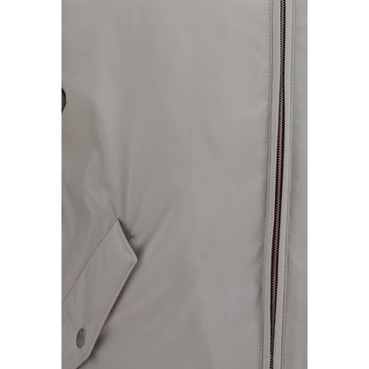 Brunello Cucinelli Gray Polyester Shell Jacket
