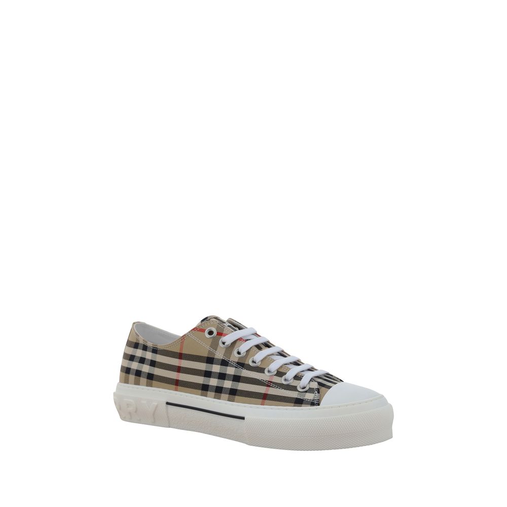 Burberry Brown Cotton Sneakers