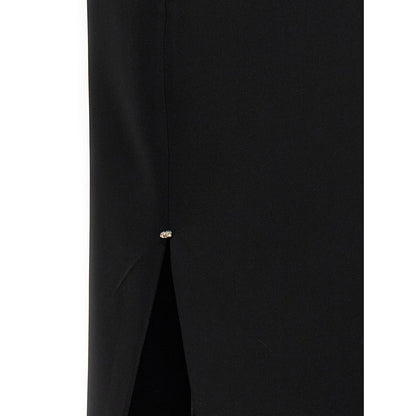 Sportmax Black Viscose Long Skirt