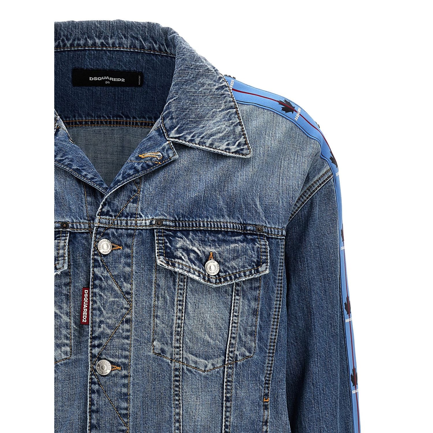 Dsquared² Blue Cotton Denim Jacket