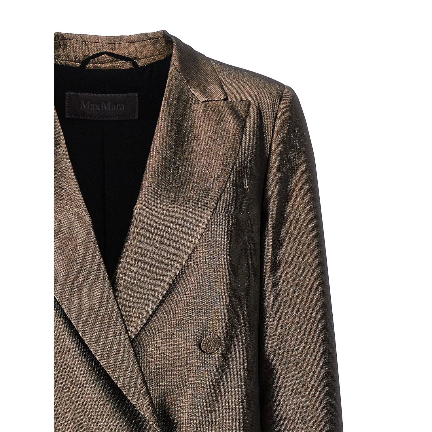 Max Mara Brown Silk Blazer