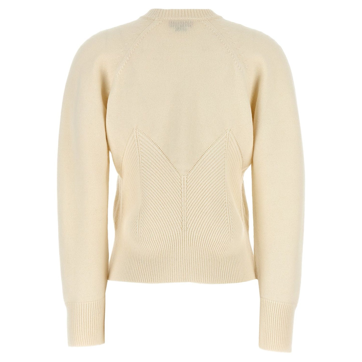 Alexander McQueen White Wool Cardigan