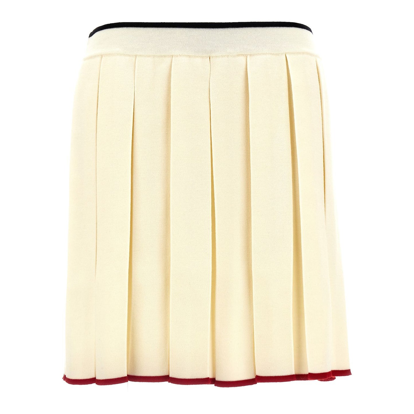 Thom Browne White Virgin Wool Long Skirt