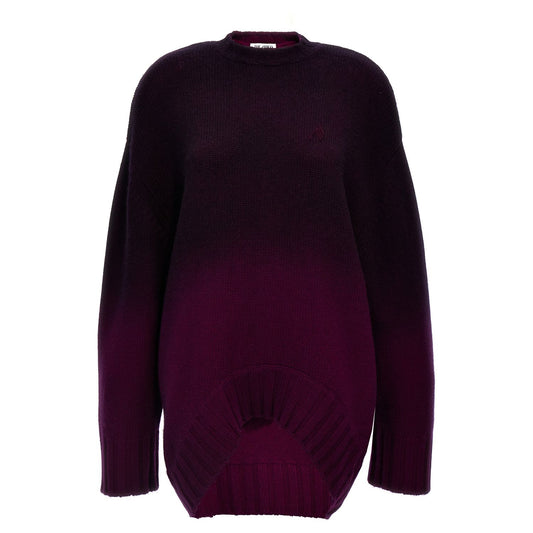 The Attico Purple Wool Short Dress