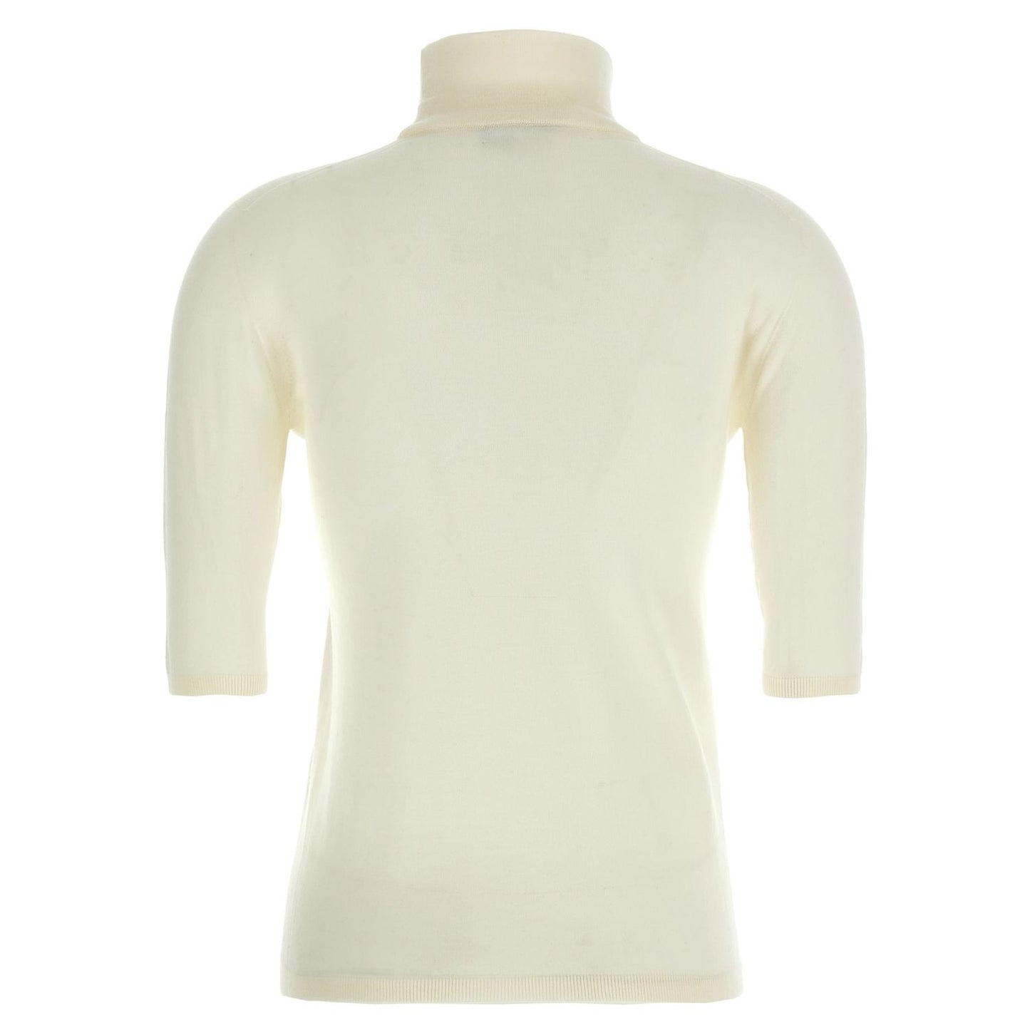 Max Mara White Virgin Wool Cardigan