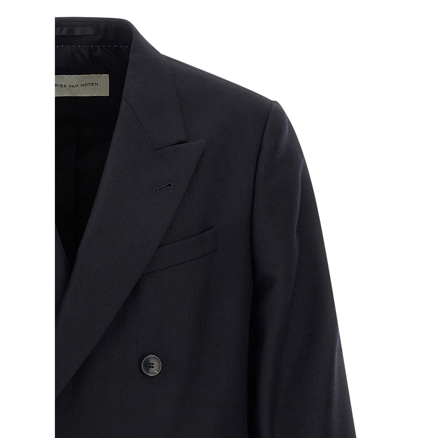 Dries Van Noten Blue Wool Blazer