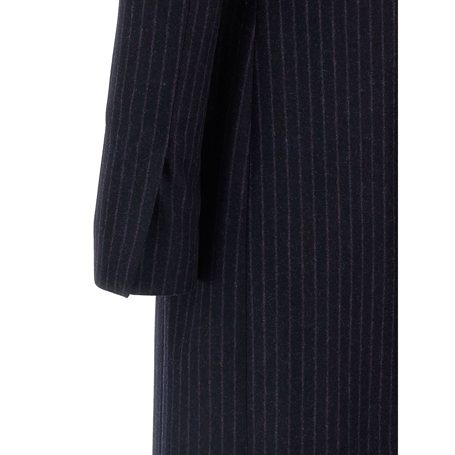 Alberto Biani Blue Virgin Wool Coat