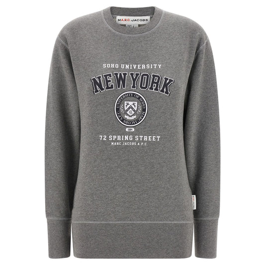A.P.C. Gray Cotton Sweatshirt