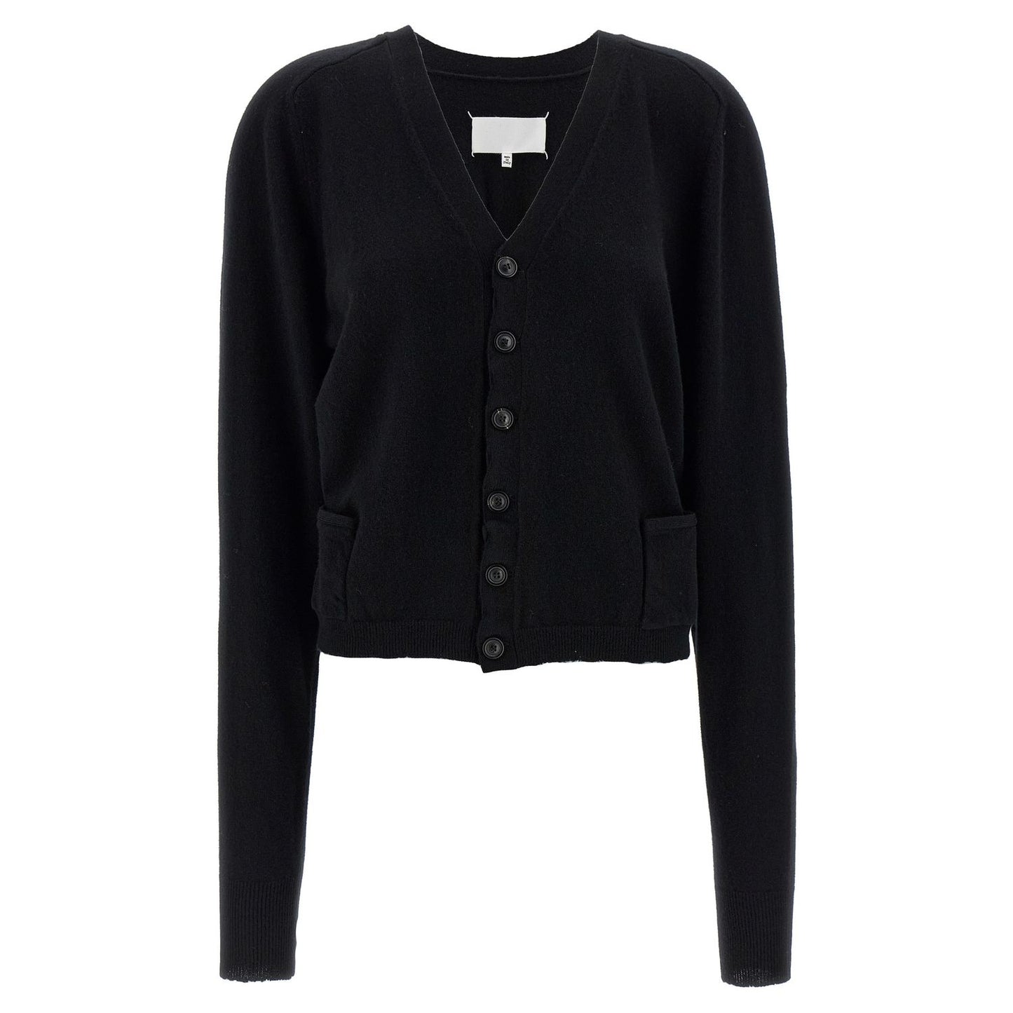 Maison Margiela Black Wool Cardigan
