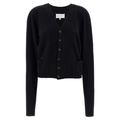 Maison Margiela Black Wool Cardigan