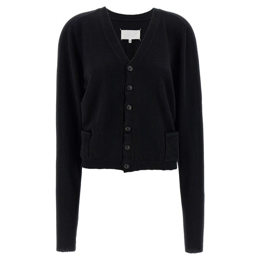 Maison Margiela Black Wool Cardigan