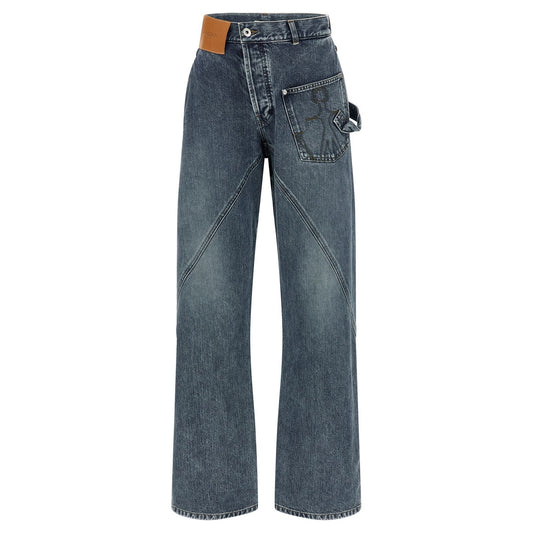 J.W.Anderson Blue Cotton Jeans Denim