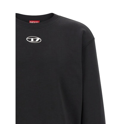 Diesel Black Cotton Sweatshirt