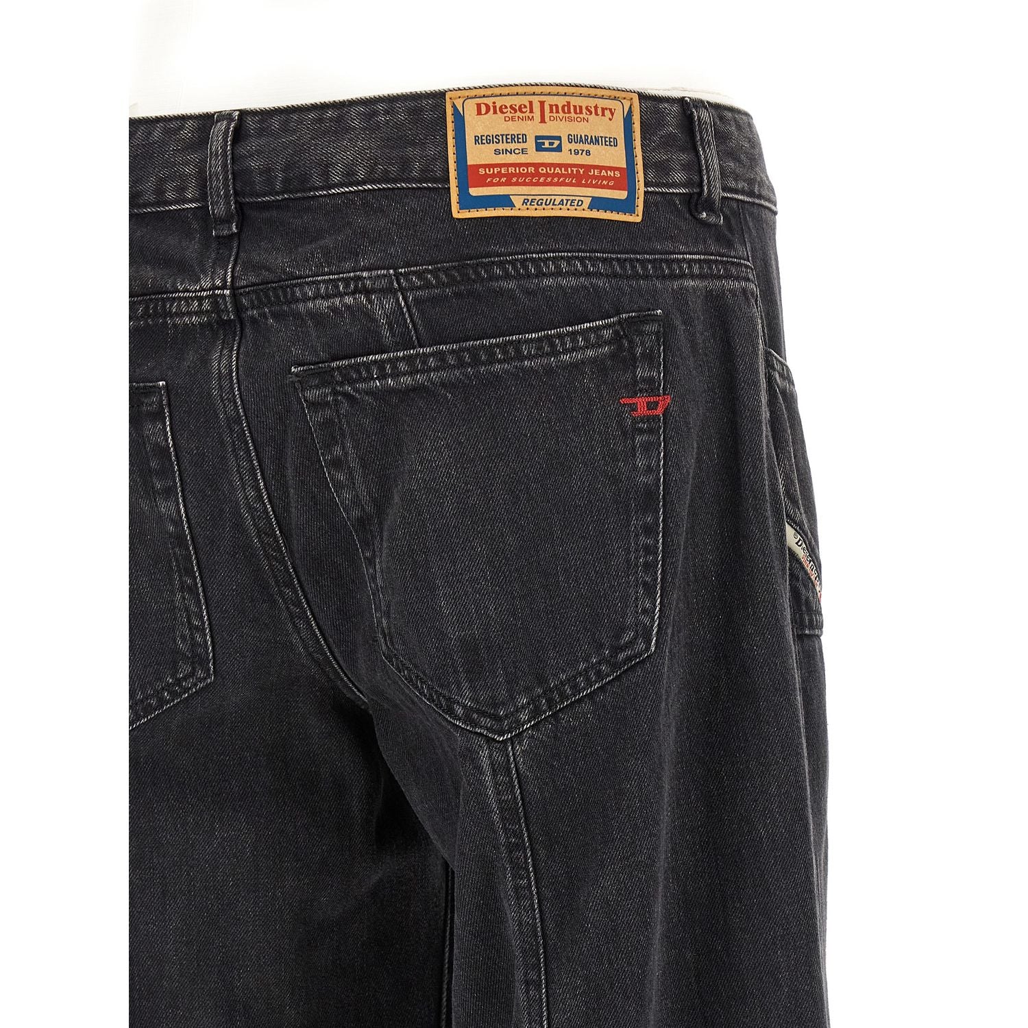 Diesel Black Cotton Jeans Denim