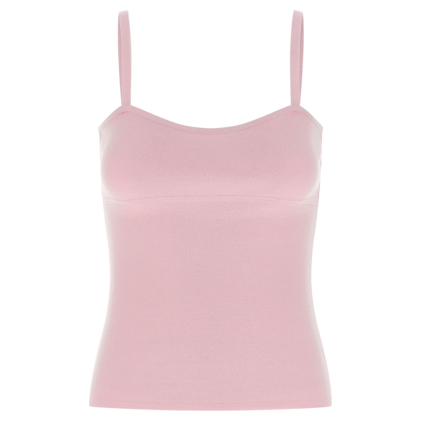 Max Mara Multicolor Virgin Wool Sleeveles T-Shirt