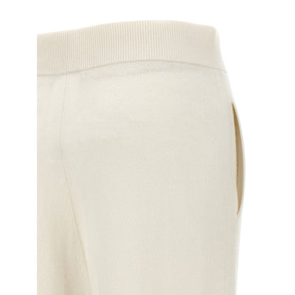 Max Mara White Cashmere Casual Pants
