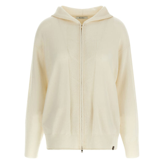 Max Mara White Cashmere Cardigan