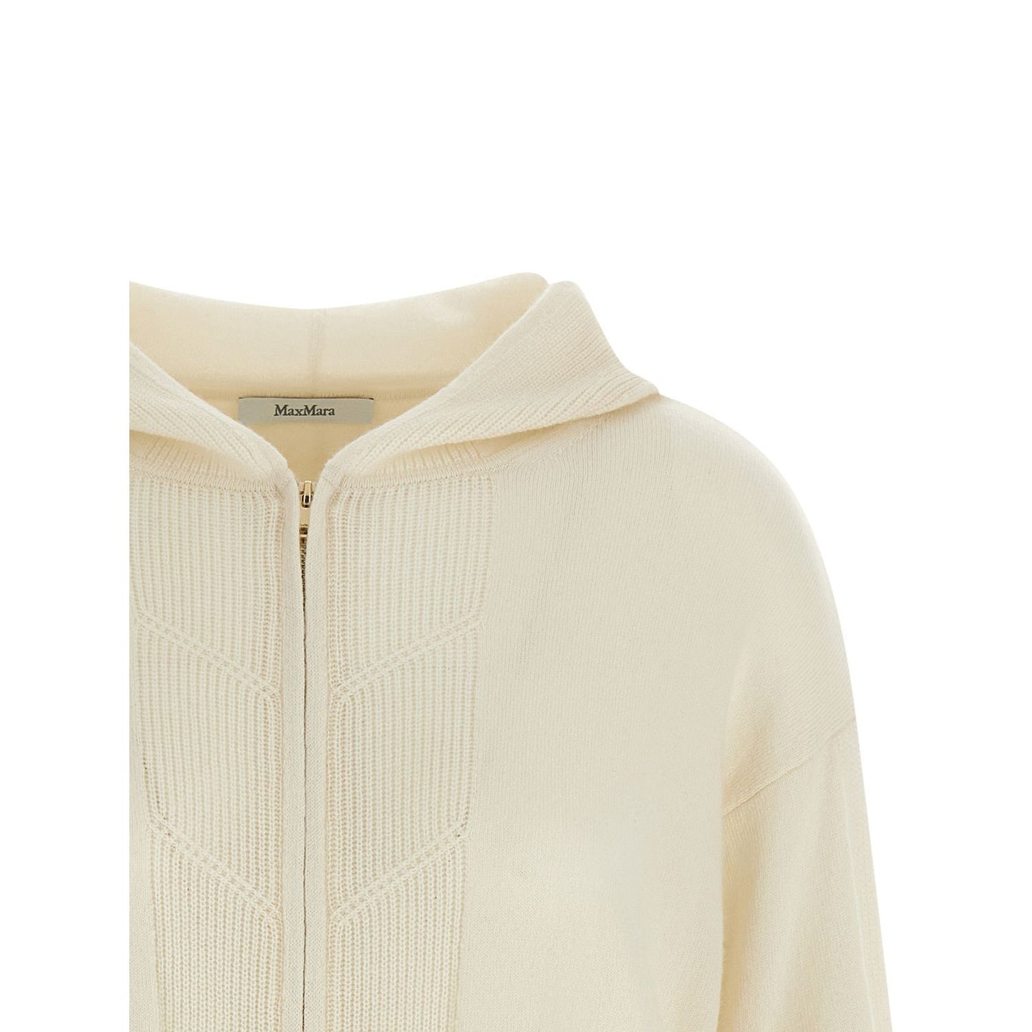 Max Mara White Cashmere Cardigan