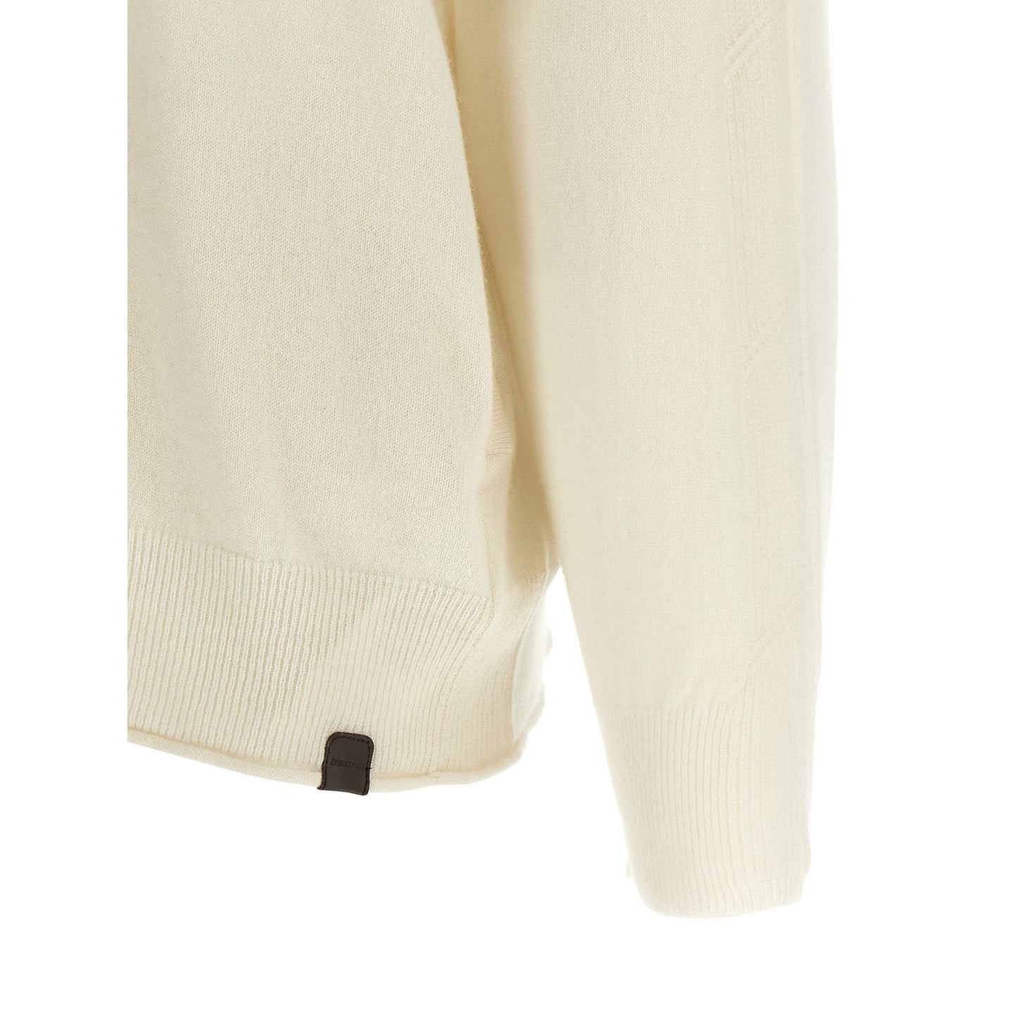 Max Mara White Cashmere Cardigan