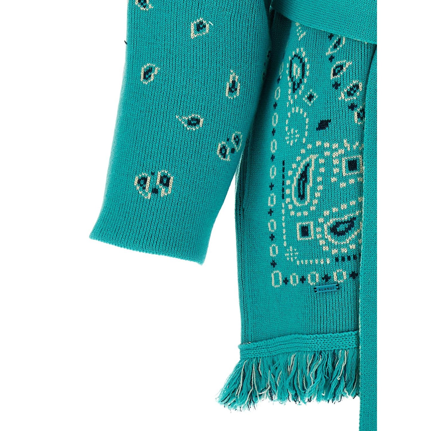 Alanui Blue Cashmere Cardigan