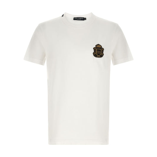 Dolce & Gabbana White Cotton T-Shirt