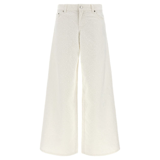 Stella McCartney White Cotton Jeans Denim